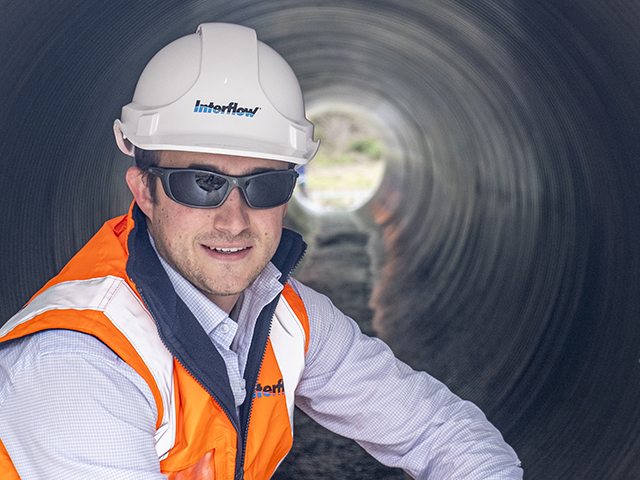 Interflow’s Project Manager, Peter Button, prioritises safety